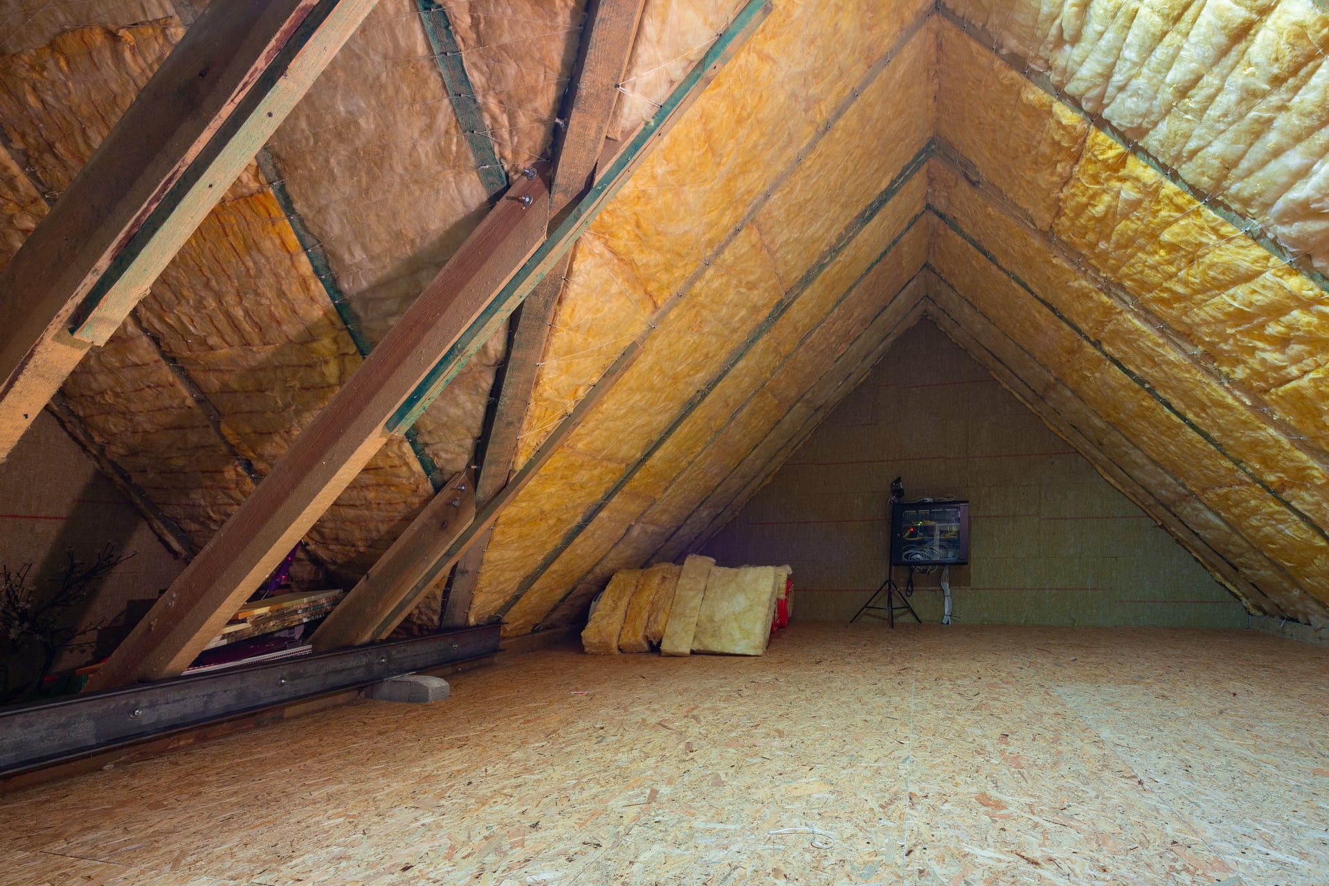 Fully insulated attic space