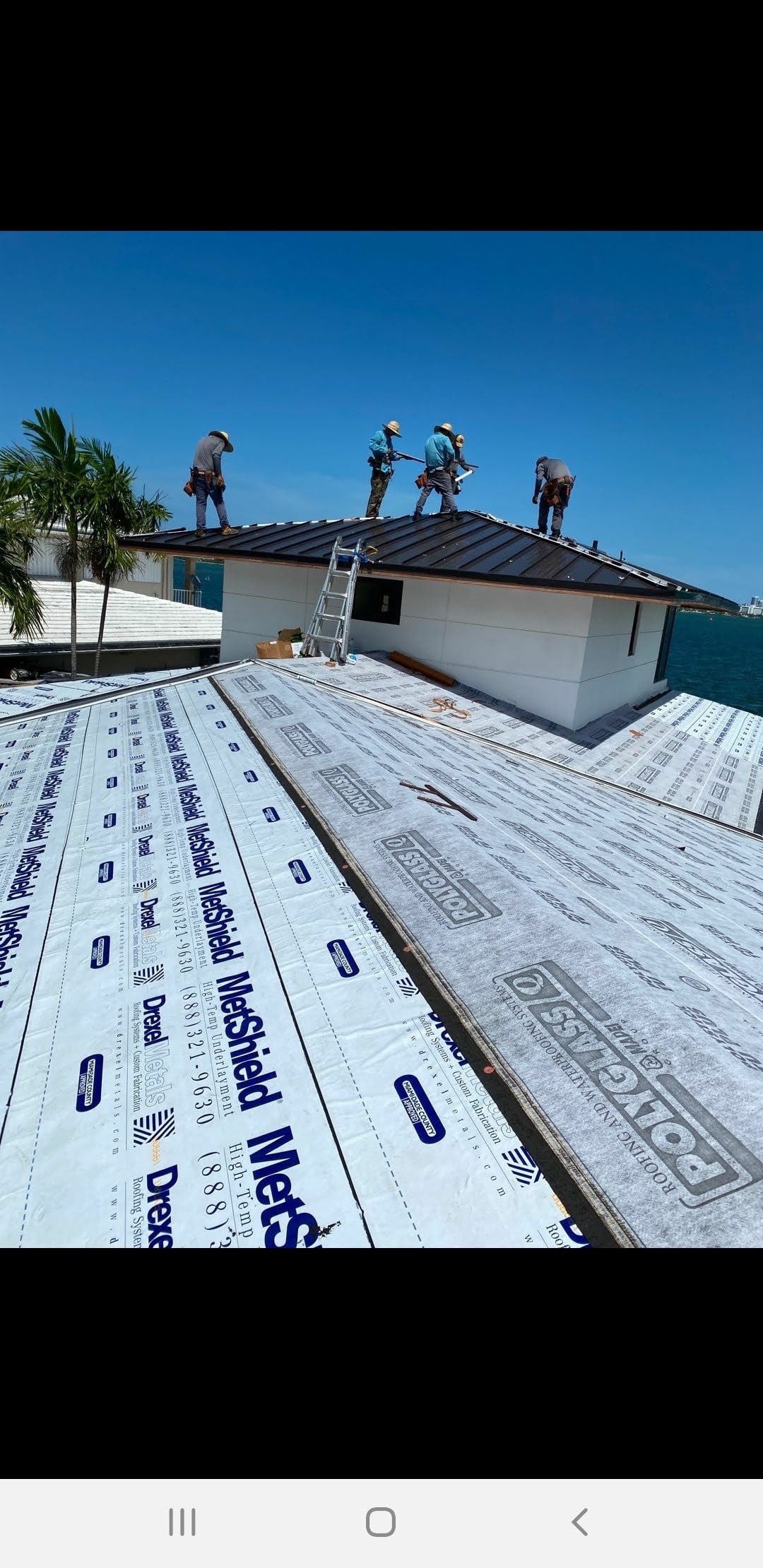 Standing seam metal roof project